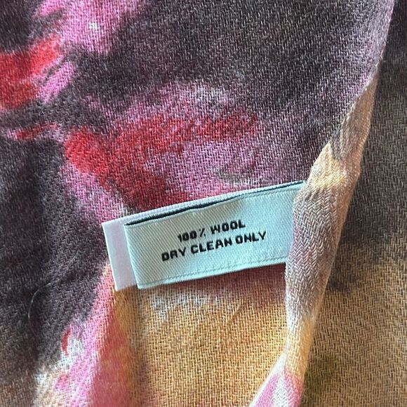 Anthropologie Vismaya Floral Wool Scarf Wrap! - Picture 6 of 11